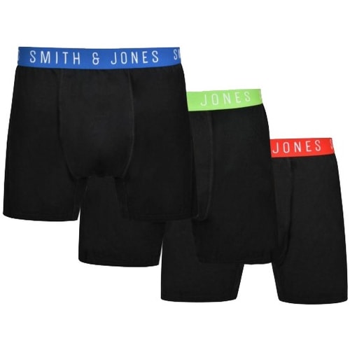 Smith & Jones 3er-Pack Boxershorts Schwarz